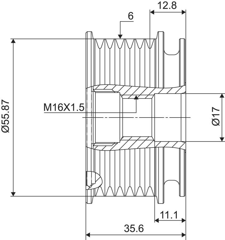 Rueda libre alternador VALEO ref. 588032